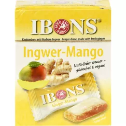 IBONS Mango ingver žvečilni bonboni original škatla, 60 g