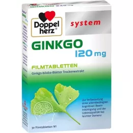 DOPPELHERZ Ginkgo 120 mg sistemske filmsko obložene tablete, 30 kom