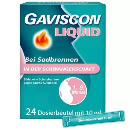 GAVISCON Tekočina 500 mg/267 mg/160 mg Susp.z.Einn., 24X10 ml