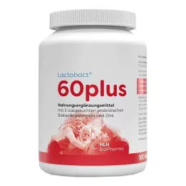 LACTOBACT 60plus gastrorezistentne kapsule, 180 kos