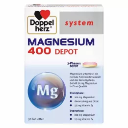DOPPELHERZ Magnezij 400 Depot sistem tablete, 30 kom