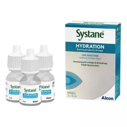 SYSTANE HYDRATION Mazilne kapljice za oči, 3X10 ml