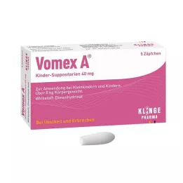 VOMEX A Otroške supozitorije 40 mg, 5 kos