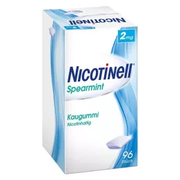 NICOTINELL Žvečilni gumi Spearmint 2 mg, 96 kos