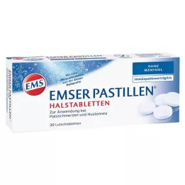 EMSER Pastile brez mentola, 30 kos