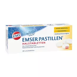 EMSER Pastile brez mentola brez sladkorja, 30 kos