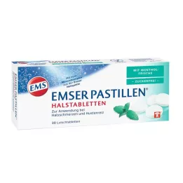 EMSER Pastile z mentolovo svežino brez sladkorja, 30 kos