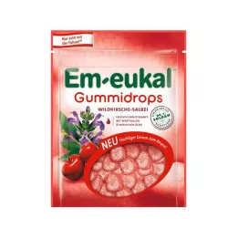 EM-EUKAL Gumiji divja češnja-žajbelj zadržujejo sladkor, 90 g