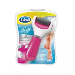 SCHOLL Velvet smooth Express Pedi odstranjevalec žuljev roza, 1 kos