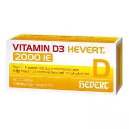 VITAMIN D3 HEVERT 2.000 IE tablete, 60 kos