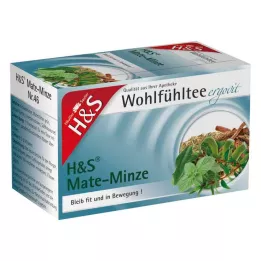 H&amp;S Mate mint filter vrečka, 20X1,8 g