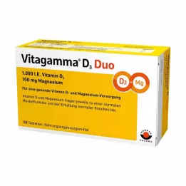 VITAGAMMA D3 Duo 1.000 IU Vitamin D3 150 mg Magnes.NEM, 50 kosov