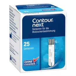CONTOUR Testni lističi Next Sensors, 1X25 kosov