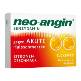 NEO-ANGIN Benzidamin akutno vneto grlo limona, 20 kom