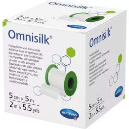 OMNISILK Pritrdilni omet umetna svila 5 cmx5 m, 1 kos
