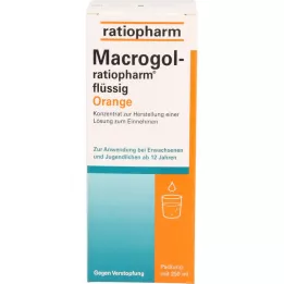 MACROGOL-ratiopharm tekoča pomaranča, 250 ml