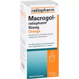 MACROGOL-ratiopharm tekoča pomaranča, 500 ml