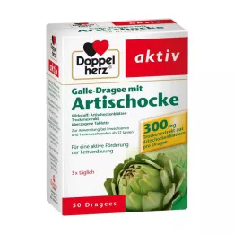 DOPPELHERZ Žolčni dražeji z artičoko, 50 kom