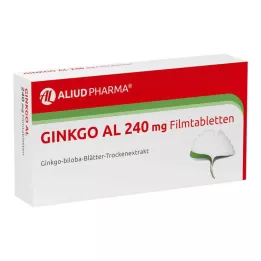 GINKGO AL 240 mg filmsko obložene tablete, 120 kos