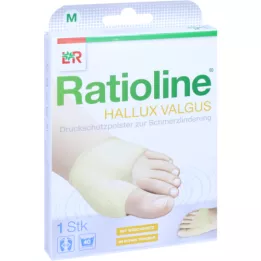 RATIOLINE Hallux valgus zaščitna podloga za pritisk velikosti M, 1 kos