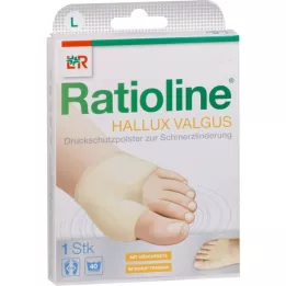 RATIOLINE Hallux valgus zaščitna podloga za pritisk velikosti L, 1 kos