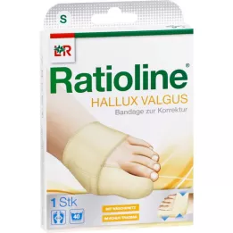 RATIOLINE Hallux valgus bandaža za korekcijo velikosti S, 1 kos