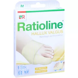 RATIOLINE Hallux valgus bandaža za korekcijo velikosti M, 1 kos