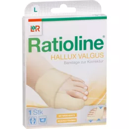 RATIOLINE Hallux valgus bandaža za korekcijo velikosti L, 1 kos