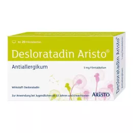 DESLORATADIN Aristo 5 mg filmsko obložene tablete, 20 kom