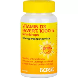 VITAMIN D3 HEVERT 1.000 IU gumijaste kapljice, 60 kosov