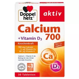 DOPPELHERZ Kalcij 700+Vitamin D3 tablete, 30 kom