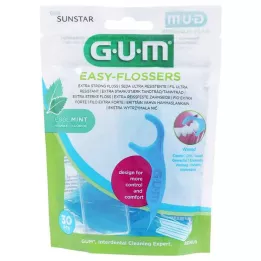 GUM Easy-Flossers povoščene zobne nitke + potovalni kovček, 30 kos