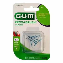 GUM Nadomestne ščetke Proxabrush Classic 1,1 mm, 8 kosov