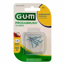 GUM Nadomestne ščetke Proxabrush Classic 1,3 mm, 8 kosov