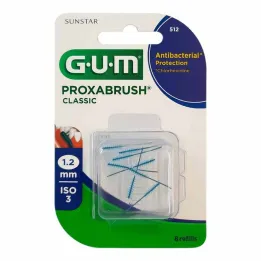 GUM Nadomestne ščetke Proxabrush Classic 1,2 mm, 8 kosov