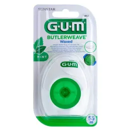 GUM Butlerweave povoščena zobna nitka mint, 1 kos