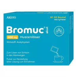 BROMUC akutne 600 mg tablete za izkašljevanje proti kašlju za peroralno uporabo, 20 kos