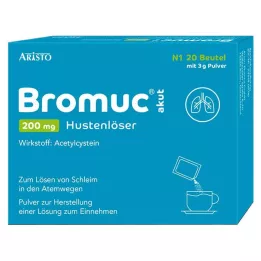BROMUC akutne tablete za izkašljevanje proti kašlju 200 mg za peroralno uporabo, 20 kos