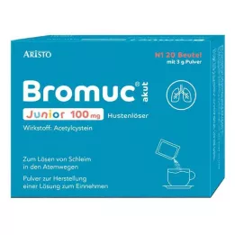 BROMUC akut Junior 100 mg izkašljevalec proti kašlju P.H.e.L.z.E., 20 kos