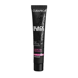 CURAPROX zobna pasta black is white oglje, 90 ml