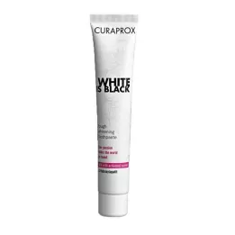 CURAPROX zobna pasta white is black oglje, 90 ml