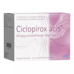 CICLOPIROX acis 80 mg/g učinkovina lak za nohte, 3 g