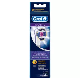 ORAL B Glave ščetke 3D White, 3 kos