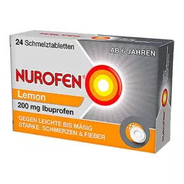 NUROFEN 200 mg Lemon topljive tablete, 24 kos