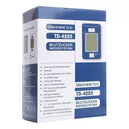 GLUCO TEST DUO Začetni set merilnika glukoze v krvi mg/dl, 1 kos
