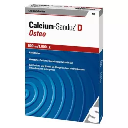 CALCIUM SANDOZ D Osteo 500 mg/1.000 ie žvečljive tablete, 120 kos