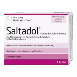 SALTADOL Elektrolit v prahu za peroralno uporabo, 6 kos