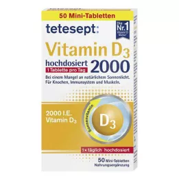 TETESEPT Vitamin D3 2.000 filmsko obloženih tablet, 50 kom