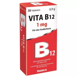 VITA B12 1 mg pastile z okusom mete, 30 kos