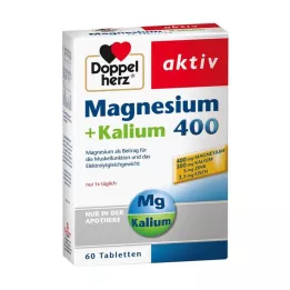 DOPPELHERZ Magnezij+Kalij Tablete, 60 kos